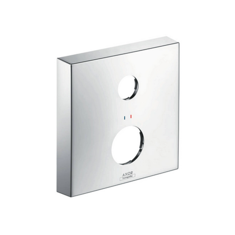 Розетка удлинителя AXOR квадратная 2 отверстия красный-синий  14968000