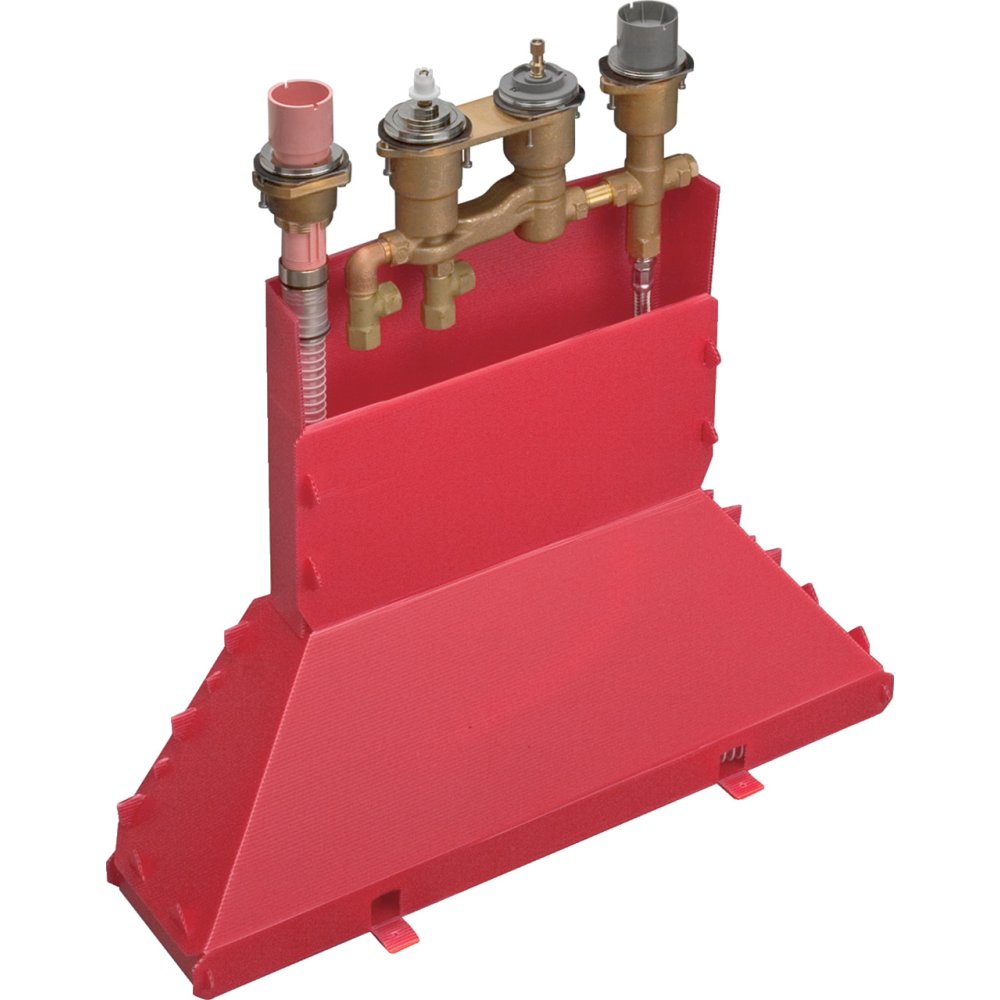 Скрытая часть термостата на край ванны Axor, на 4 отверстия, 15482180, шлифованная бронза