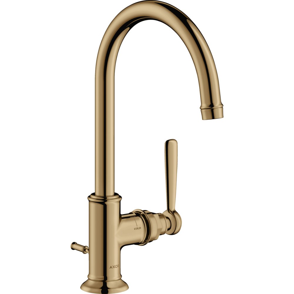 Смеситель для раковины Axor Montreux 210, однорычажный, с рычаговой рукояткой, со сливным гарнитуром