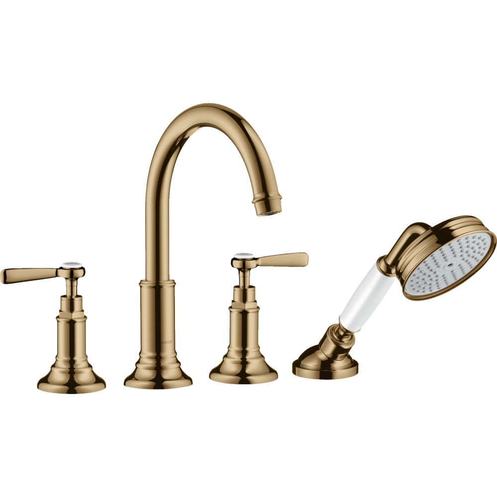 Смеситель на край ванны Axor Montreux, на 4 отверстия, с рычаговыми рукоятками