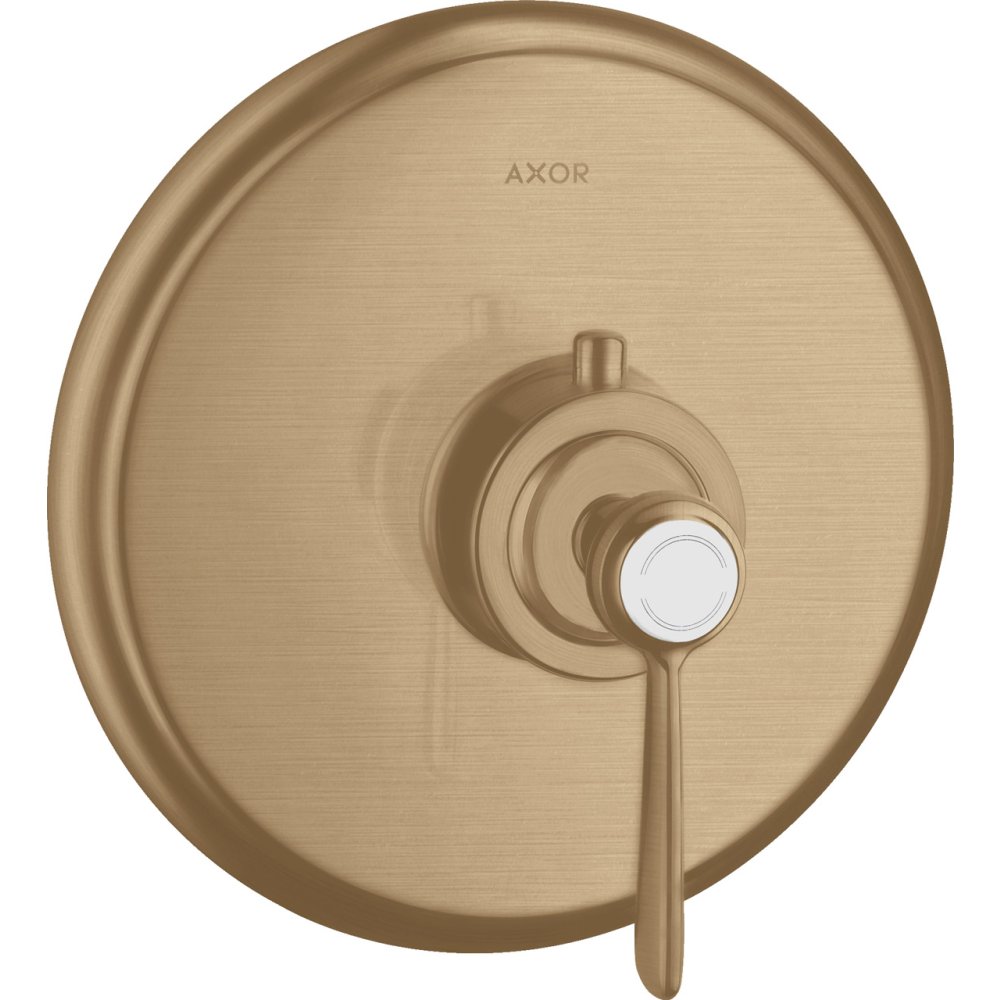 Термостат Axor Montreux, скрытого монтажа, с рычаговой рукояткой, 16824140, шлифованная бронза