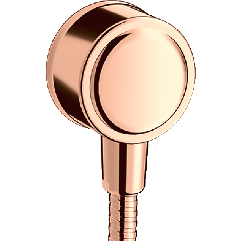 Шланговое подсоединение Fixfit Axor Montreux, с клапаном обратного тока, 16884300, полированное красное золото 