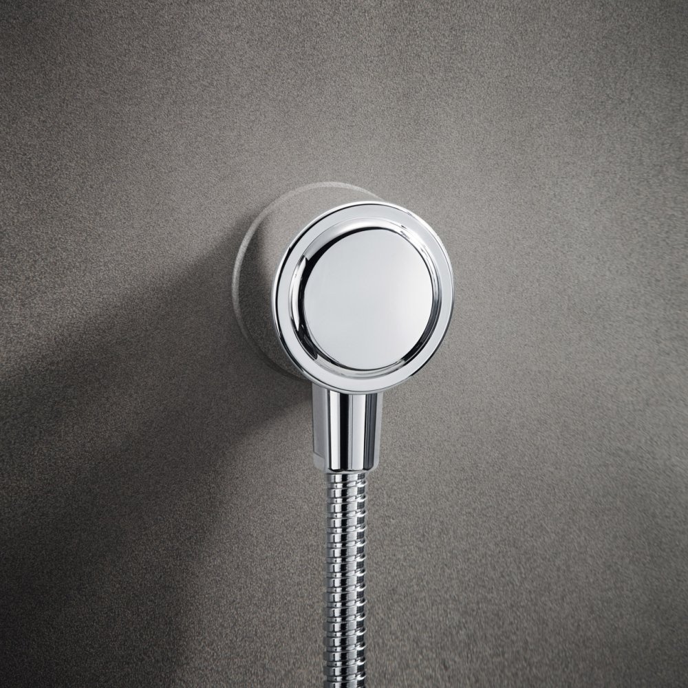 Шланговое подсоединение Fixfit Axor Montreux, с клапаном обратного тока, 16884990, полированное золото