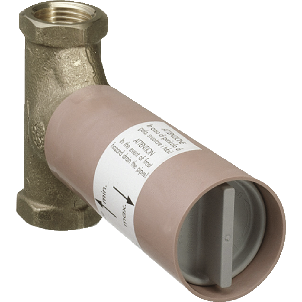 Скрытая часть запорного вентиля Axor, шпиндельного, 16970180, шлифованная бронза