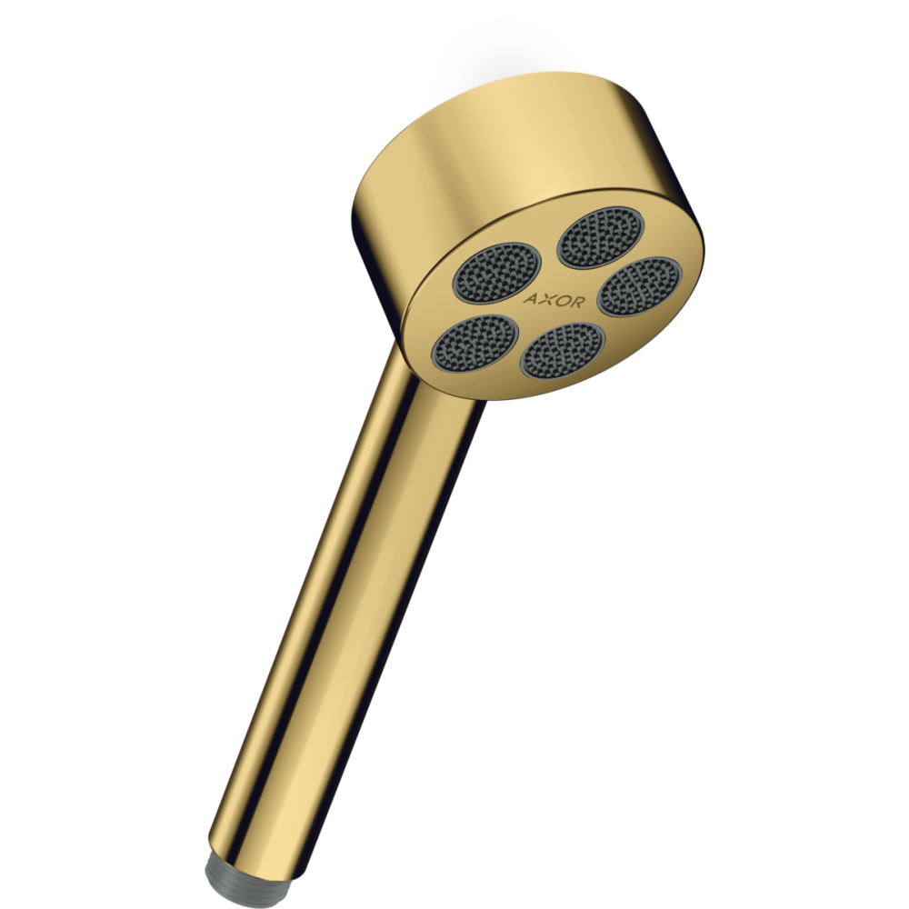 Ручной душ Axor One, 75 1jet, EcoSmart, 48651990, полированное золото