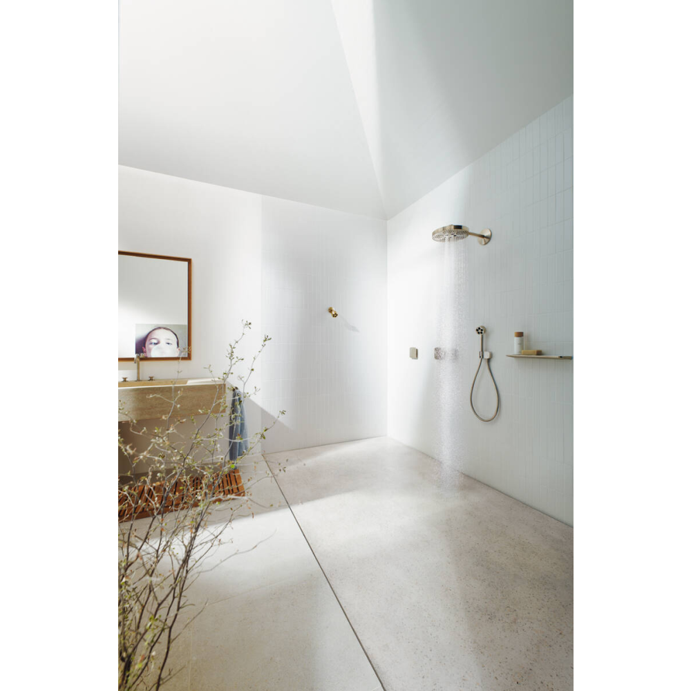 Ручной душ Axor One, 75 1jet, EcoSmart, 48651820, шлифованный никель