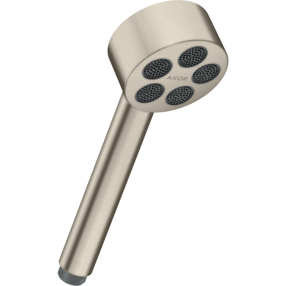 Ручной душ Axor One, 75 1jet, EcoSmart, 48651820, шлифованный никель