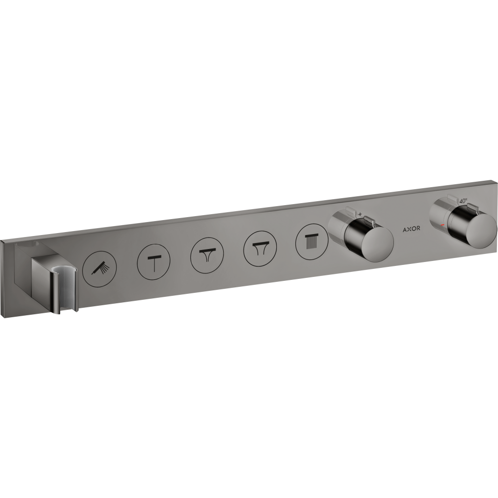 Модуль термостата Select 670/90, Axor ShowerSolutions, для 5 потребителей, 18358330, полированный черный хром 