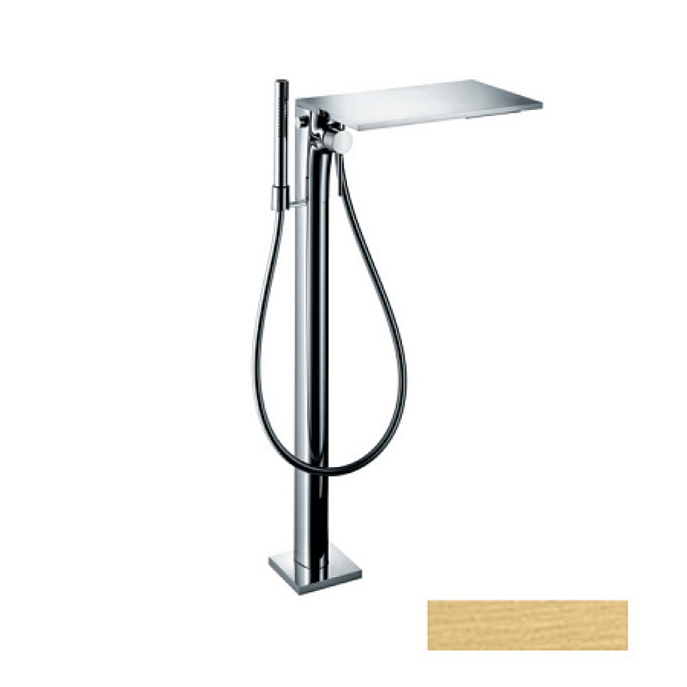 Смеситель для ванны Axor Massaud, однорычажный, напольный, 18450250, шлифованное золото