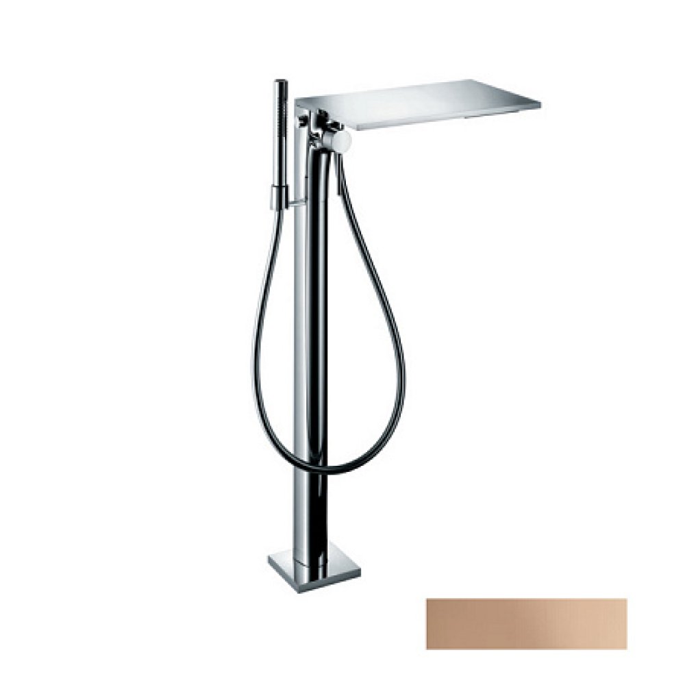 Смеситель для ванны Axor Massaud, однорычажный, напольный, 18450300, полированное красное золото 