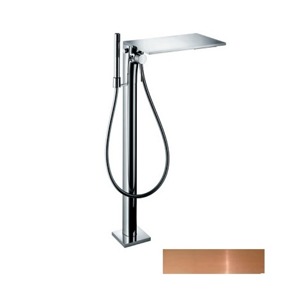 Смеситель для ванны Axor Massaud, однорычажный, напольный, 18450930, полированная медь