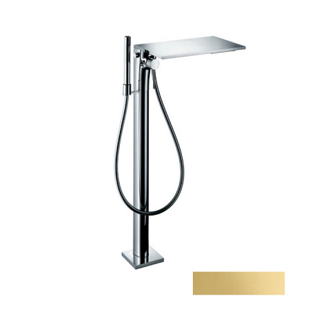 Смеситель для ванны Axor Massaud, однорычажный, напольный, 18450990, полированное золото