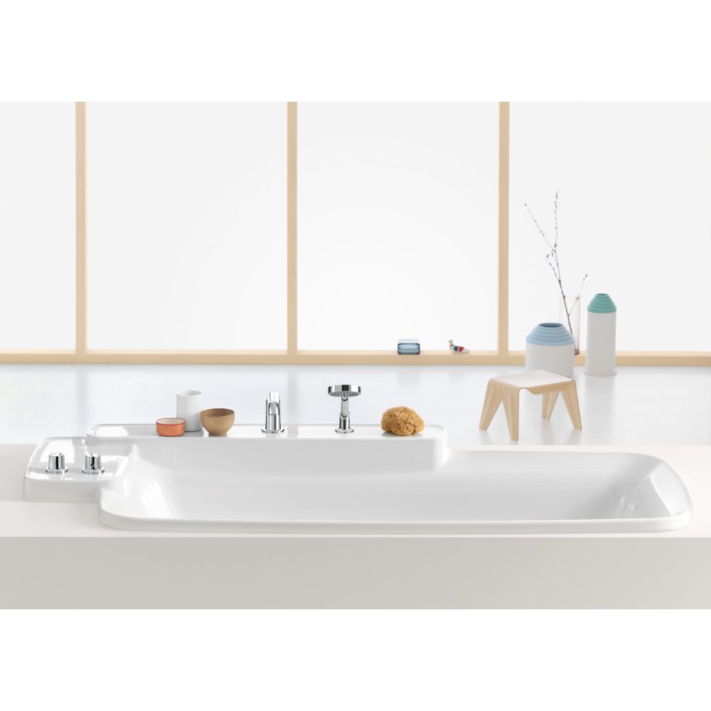 Набор на край ванны Axor Secuflex, с ручным душем, 19418130, полированная бронза