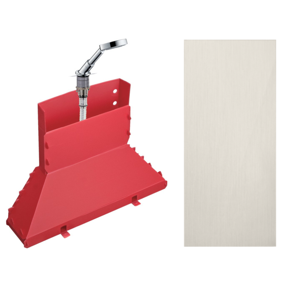 Набор на край ванны Axor Secuflex, с ручным душем, 19418800, сталь