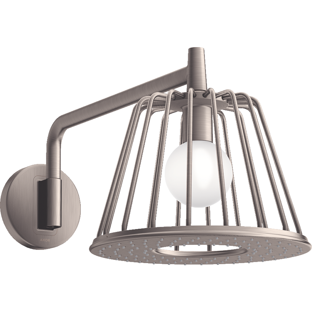 Верхний душ Axor LampShower/Nendo, 275, 1 jet, с держателем, 26031800, сталь