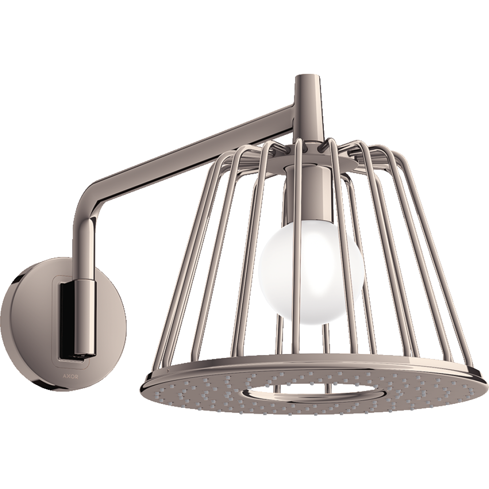 Верхний душ Axor LampShower/Nendo, 275, 1 jet, с держателем, 26031830, полированный никель