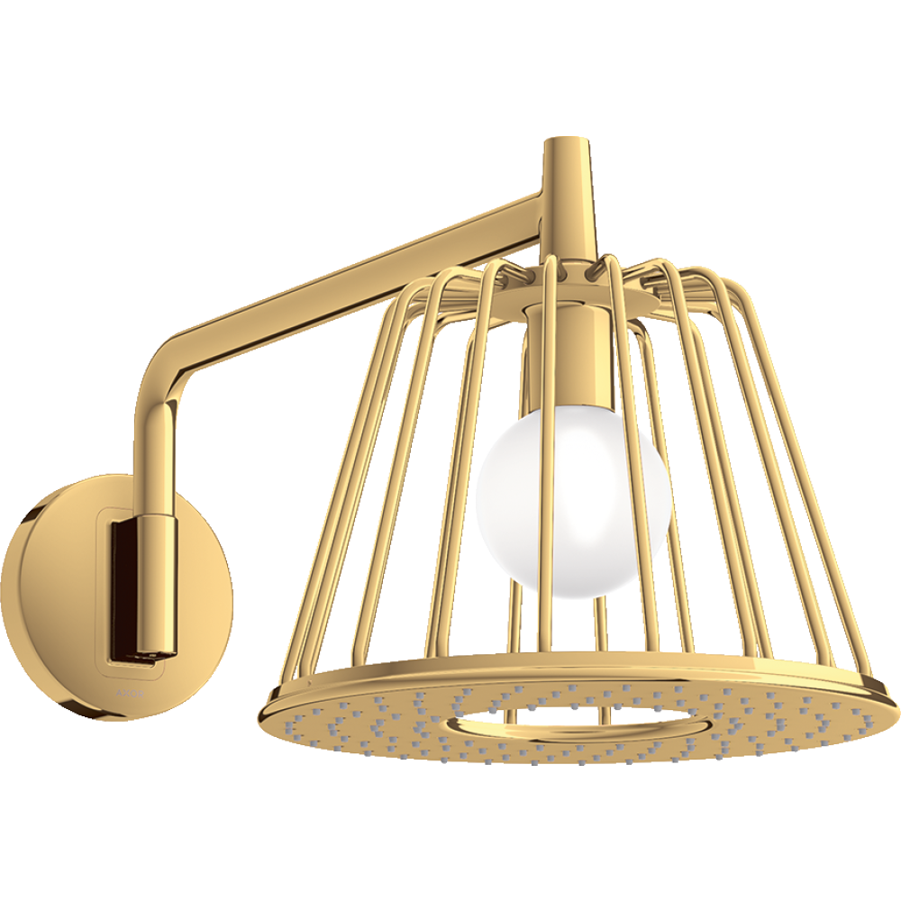 Верхний душ Axor LampShower/Nendo, 275, 1 jet, с держателем, 26031930, полированная медь