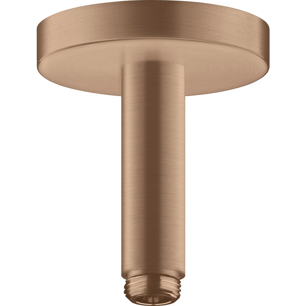 Потолочное подсоединение Axor ShowerSolutions, 100 мм, 26432310, шлифованное красное золото