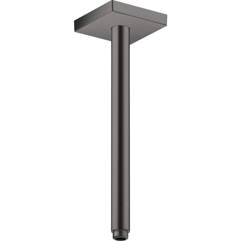 Потолочное подсоединение для душа Axor ShowerSolutions, 300 мм, квадрат, 26438340, шлифованный черный хром 