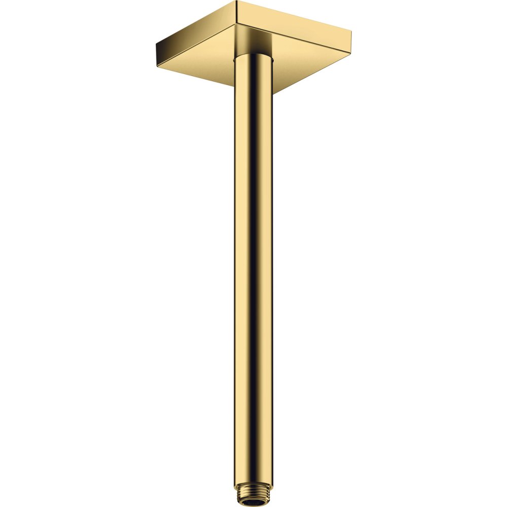 Потолочное подсоединение для душа Axor ShowerSolutions, 300 мм, квадрат, 26438990, полированное золото