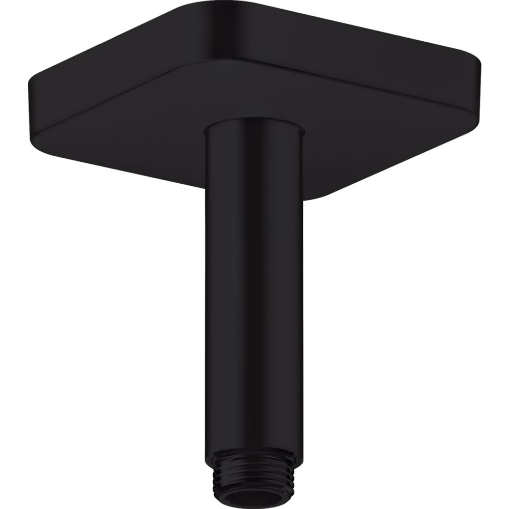 Потолочное подсоединение Axor ShowerSolutions, 100 мм, softsquare, 26965670, матовый черный 