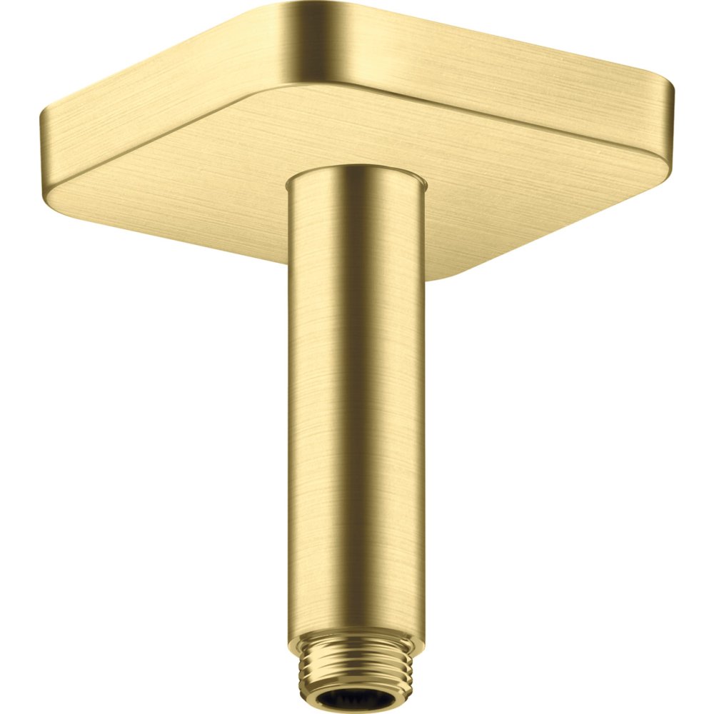 Потолочное подсоединение Axor ShowerSolutions, 100 мм, softsquare, 26965950, шлифованная медь