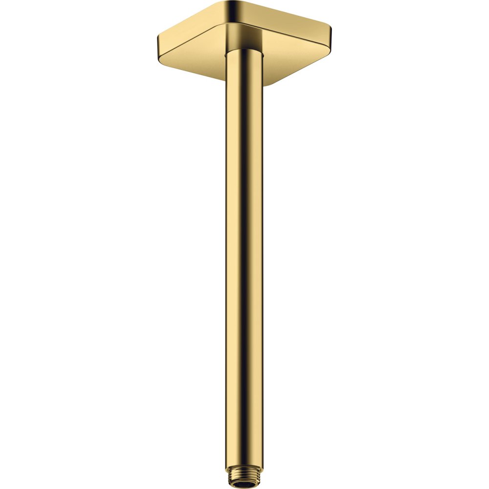 Потолочное подсоединение Axor ShowerSolutions, softsquare, 300 мм, квадратное, 26966990, полированное золото