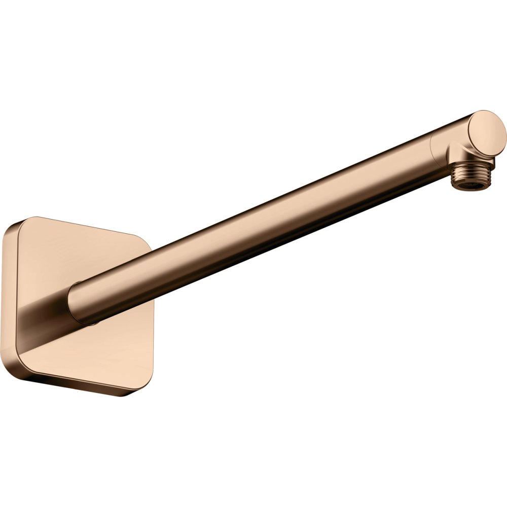 Держатель верхнего душа Axor ShowerSolutions, softsquare, 390 мм, квадратный, 26967300, полированное красное золото 