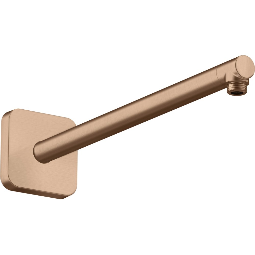 Держатель верхнего душа Axor ShowerSolutions, softsquare, 390 мм, квадратный, 26967310, шлифованное красное золото