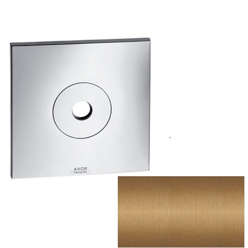 Настенная/потолочная панель Axor Citterio, квадратная, 170 мм, 27419140, шлифованная бронза