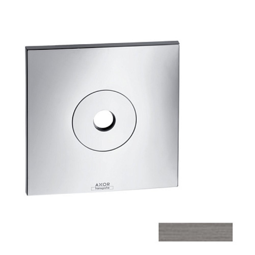 Настенная/потолочная панель Axor Citterio, квадратная, 170 мм, 27419340, шлифованный черный хром 