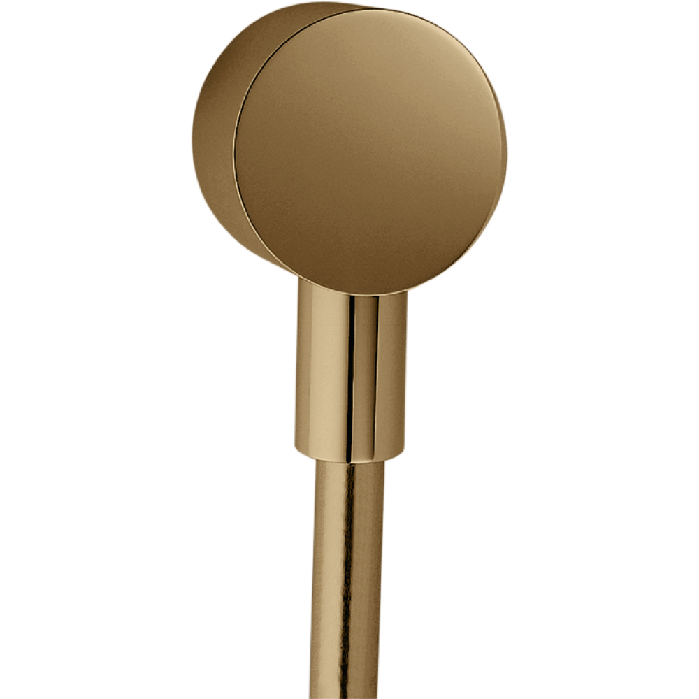 Шланговое подсоединение Fixfit Axor Starck, круглое, 60 мм, 27451130, полированная бронза