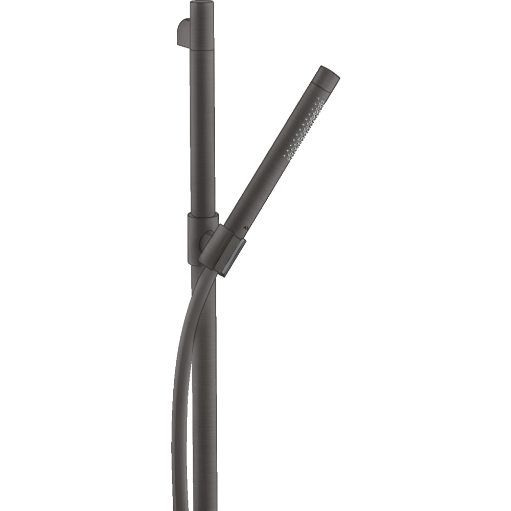 Душевой набор Axor Starck, 90 см, с ручным душем-"палочкой", 2 jet, 27980340, шлифованный черный хром 