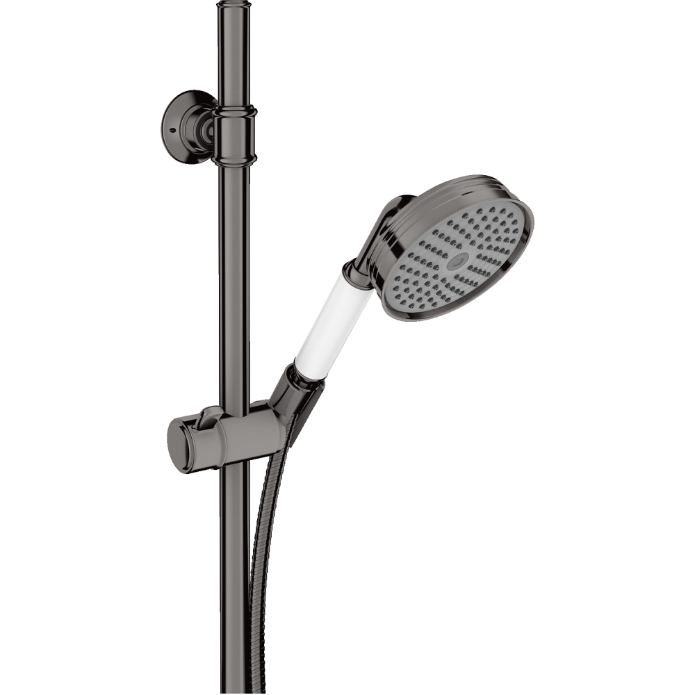 Душевой набор Axor Montreux, 0,9 м, с ручным душем, 100, 1 jet, 27982330, полированный черный хром 