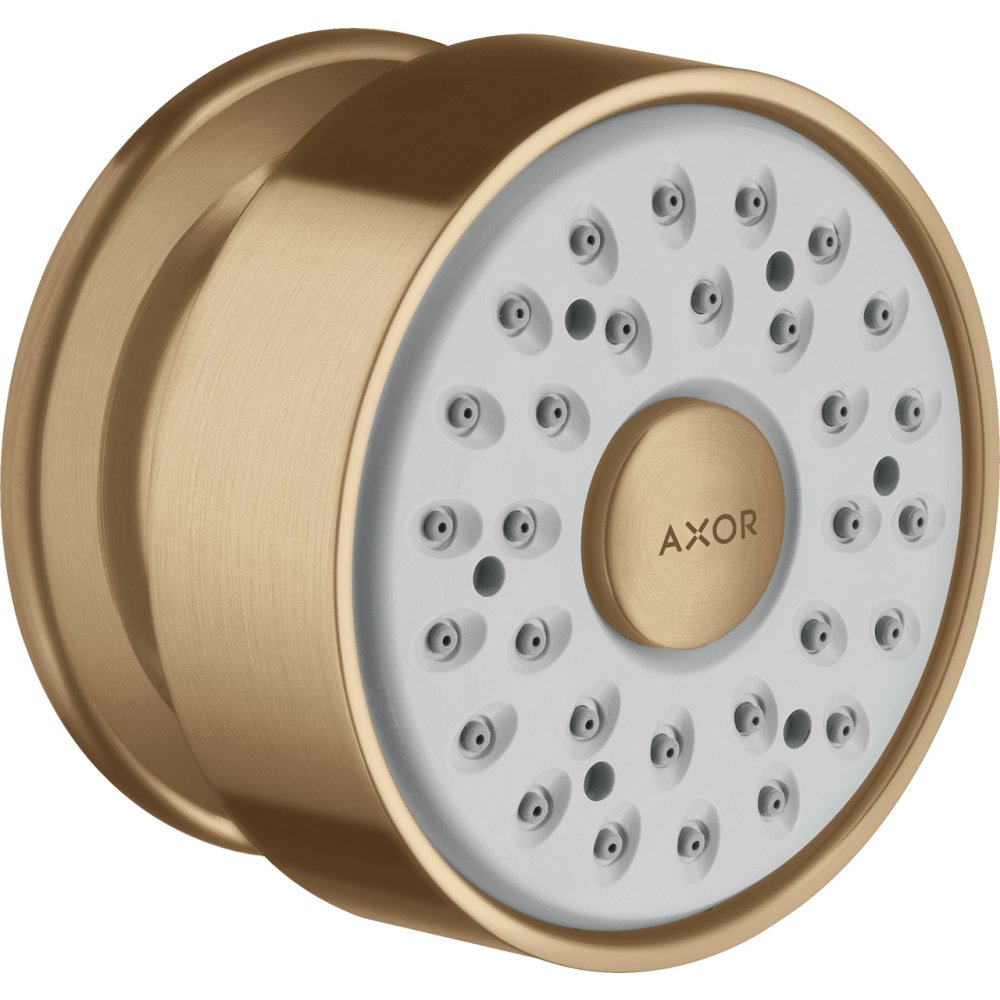 Боковая форсунка душа Axor, 1 jet, круглая, 28464140, шлифованная бронза