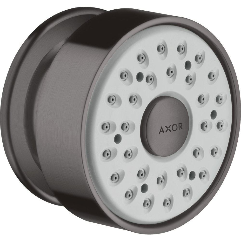 Боковая форсунка душа Axor, 1 jet, круглая, 28464340, шлифованный черный хром 