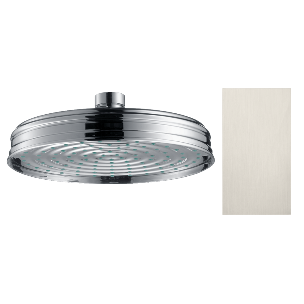 Верхний душ Axor Montreux Classic, 180 мм, 1 jet, 28487800, сталь