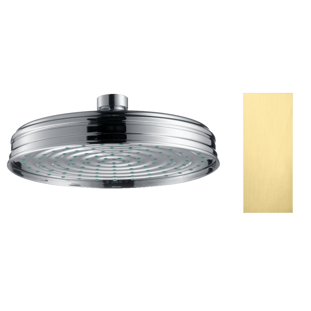 Верхний душ Axor Montreux Classic, 180 мм, 1 jet, 28487950, шлифованная медь