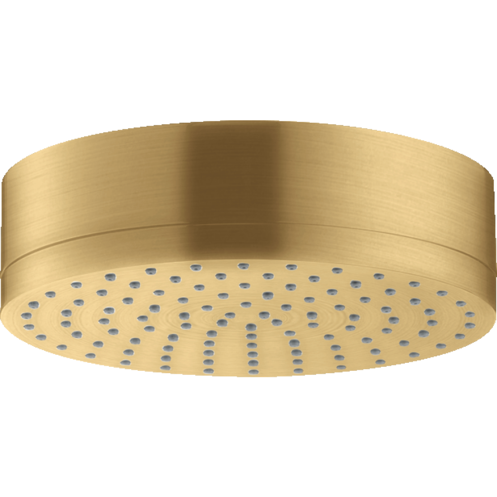 Верхний душ Axor Citterio, 180 мм, 1 jet, 28489250, шлифованное золото
