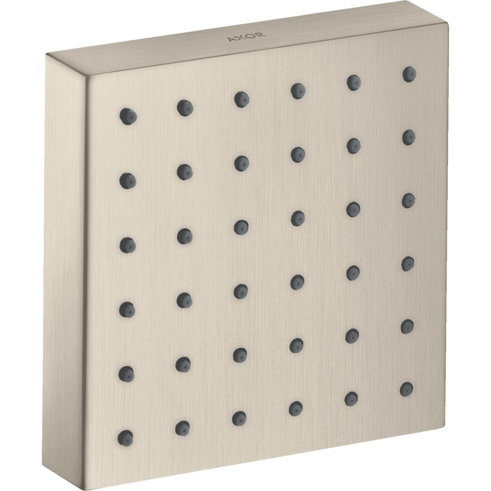 Модуль душа Axor ShowerCollection, скрытый монтаж, квадратный, 120x120 мм, 28491820, шлифованный никель