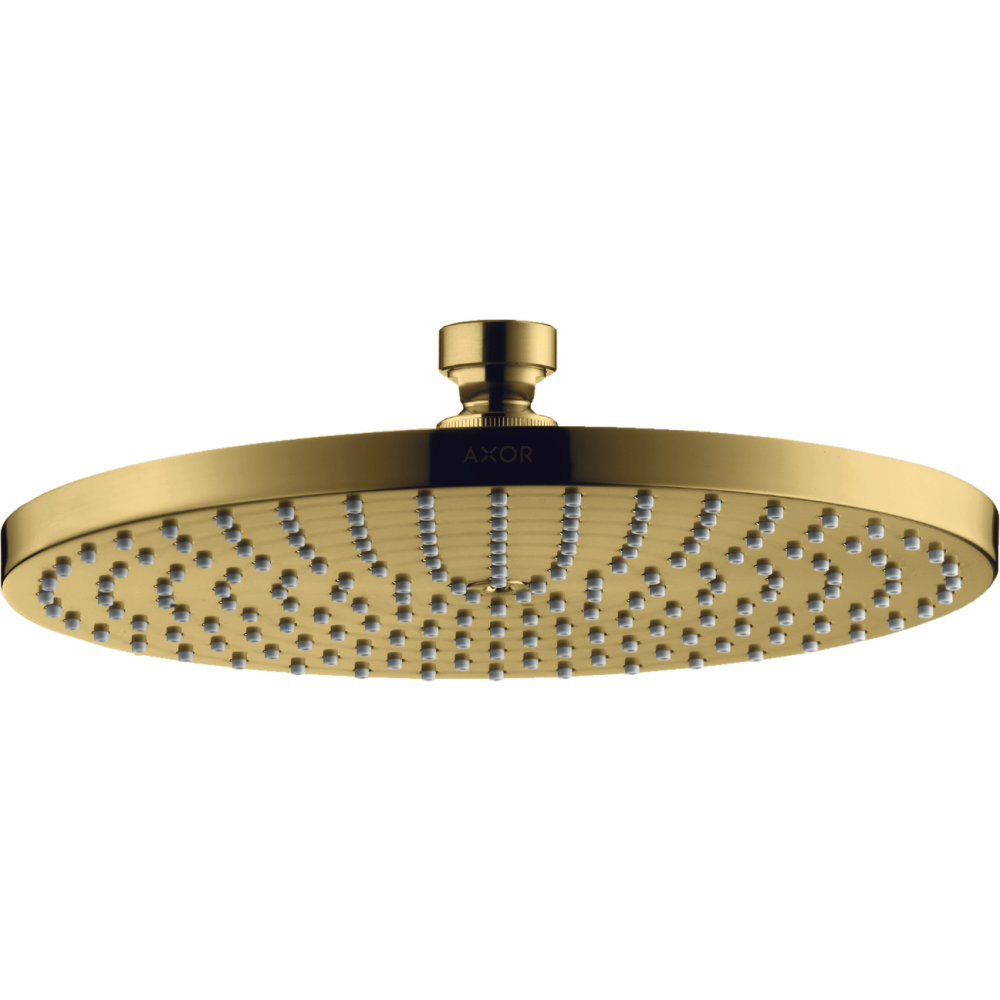 Верхний душ Axor Starck, 240 мм, 1 jet, 28494990, полированное золото