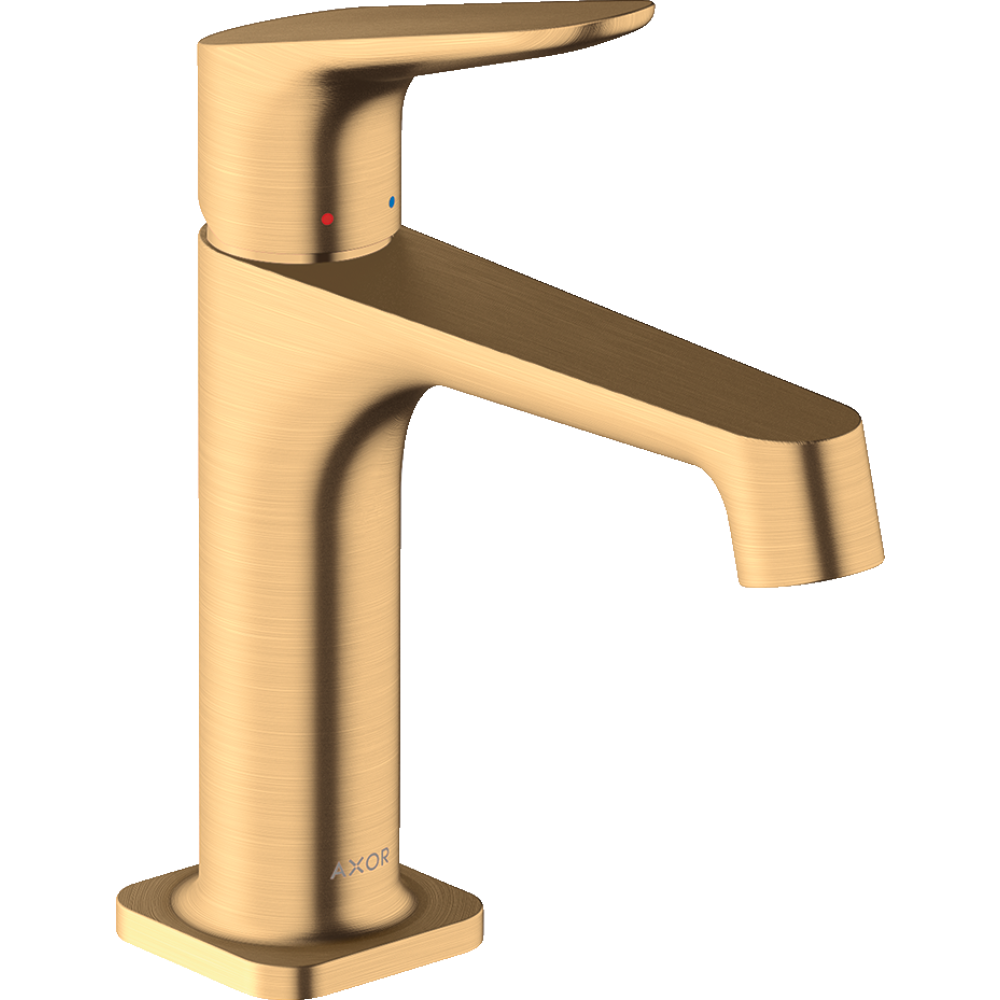 Смеситель для раковины Axor Citterio M, однорычажный, 100, со сливным гарнитуром, 34010950, шлифованная медь