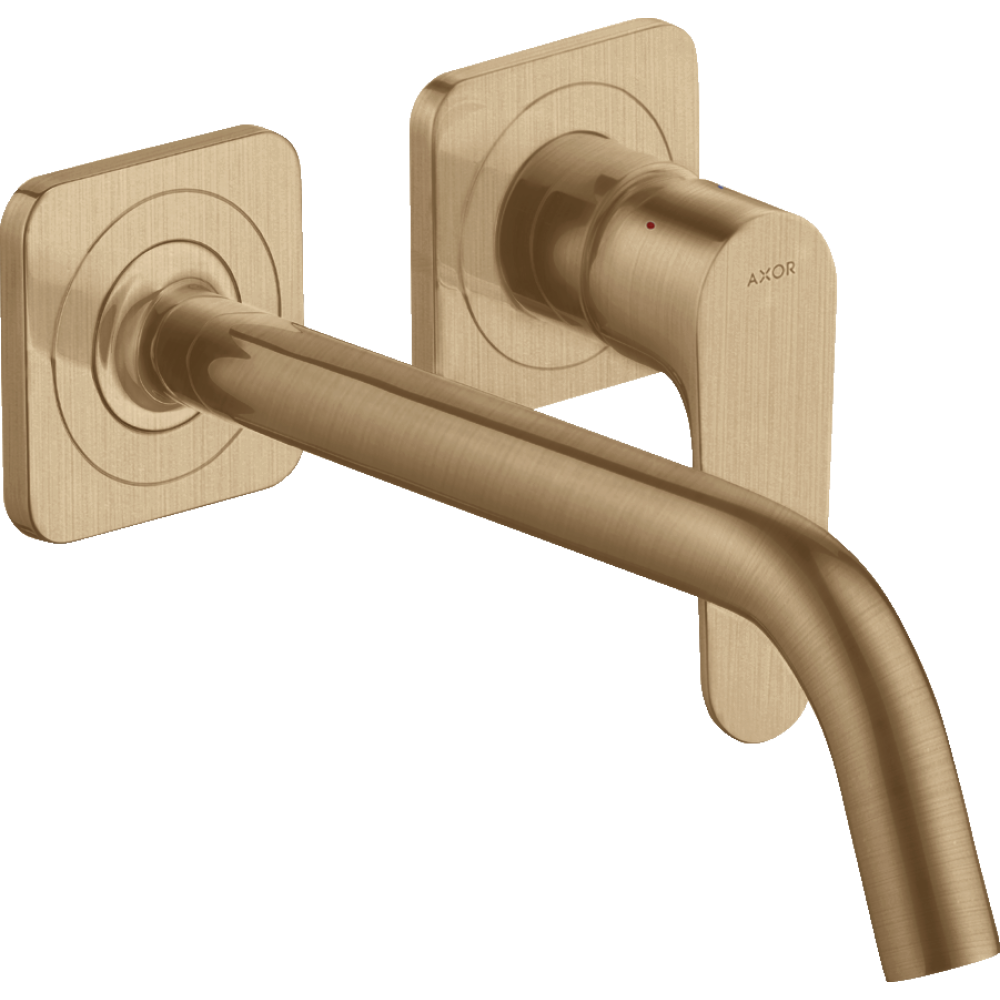 Смеситель для раковины Axor Citterio M, однорычажный, с изливом 227 мм, с отдельными розетками