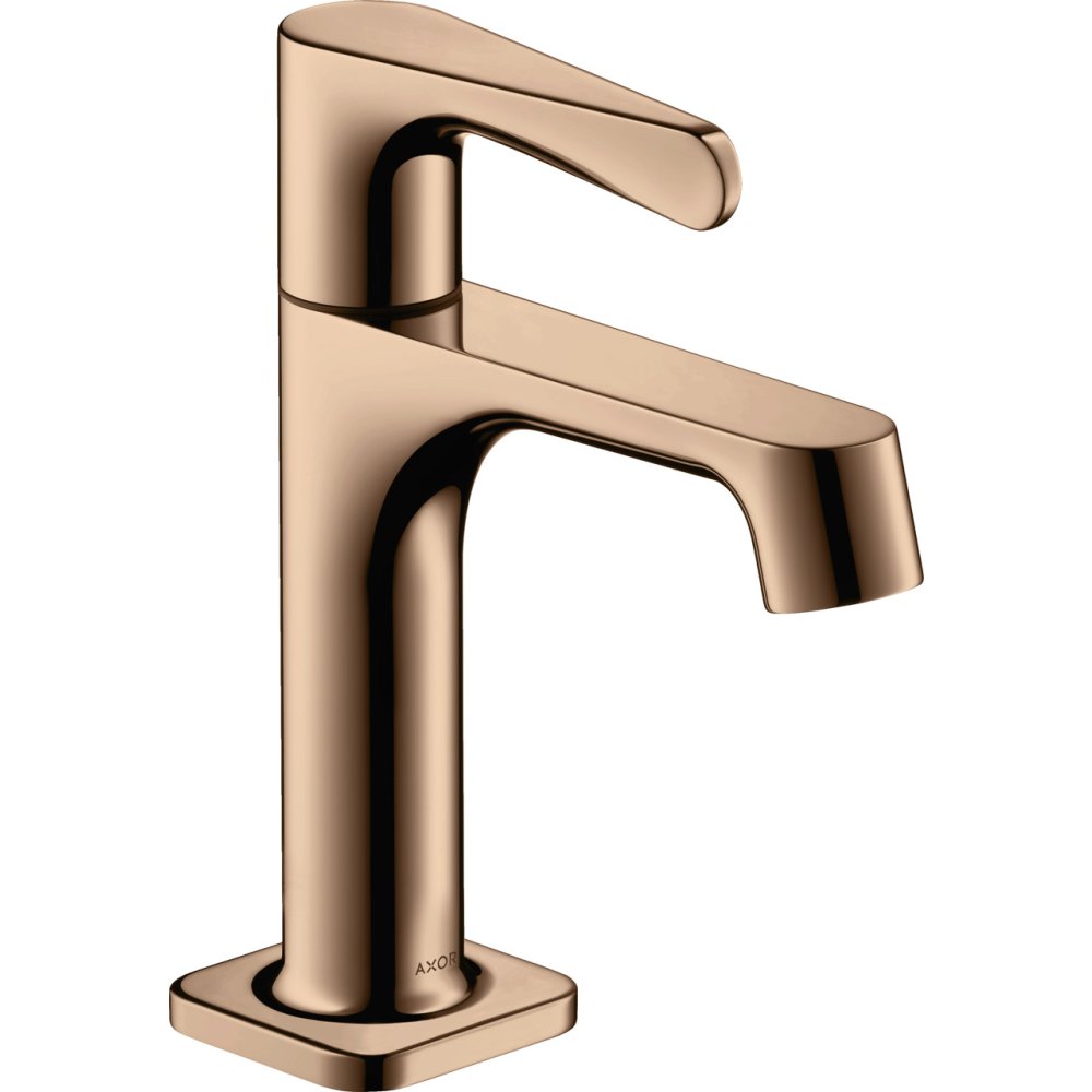 Кран Axor Citterio M, 90, без сливного набора, 34130300, полированное красное золото 