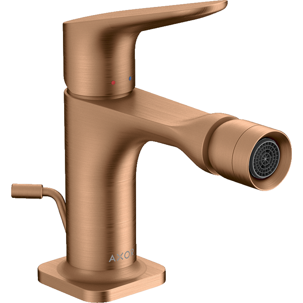 Смеситель для биде Axor Citterio M, однорычажный, со сливным гарнитуром