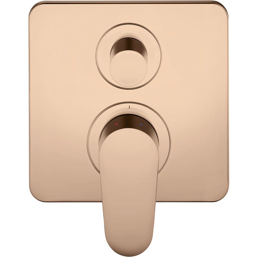 Смеситель для ванны Axor Citterio M, однорычажный, скрытого монтажа, 34425300, полированное красное золото 