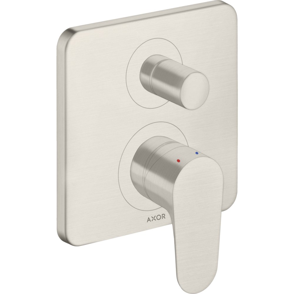 Смеситель для ванны Axor Citterio M, однорычажный, скрытого монтажа, со встроенной защитной комбинацией EN1717, 34427800, сталь