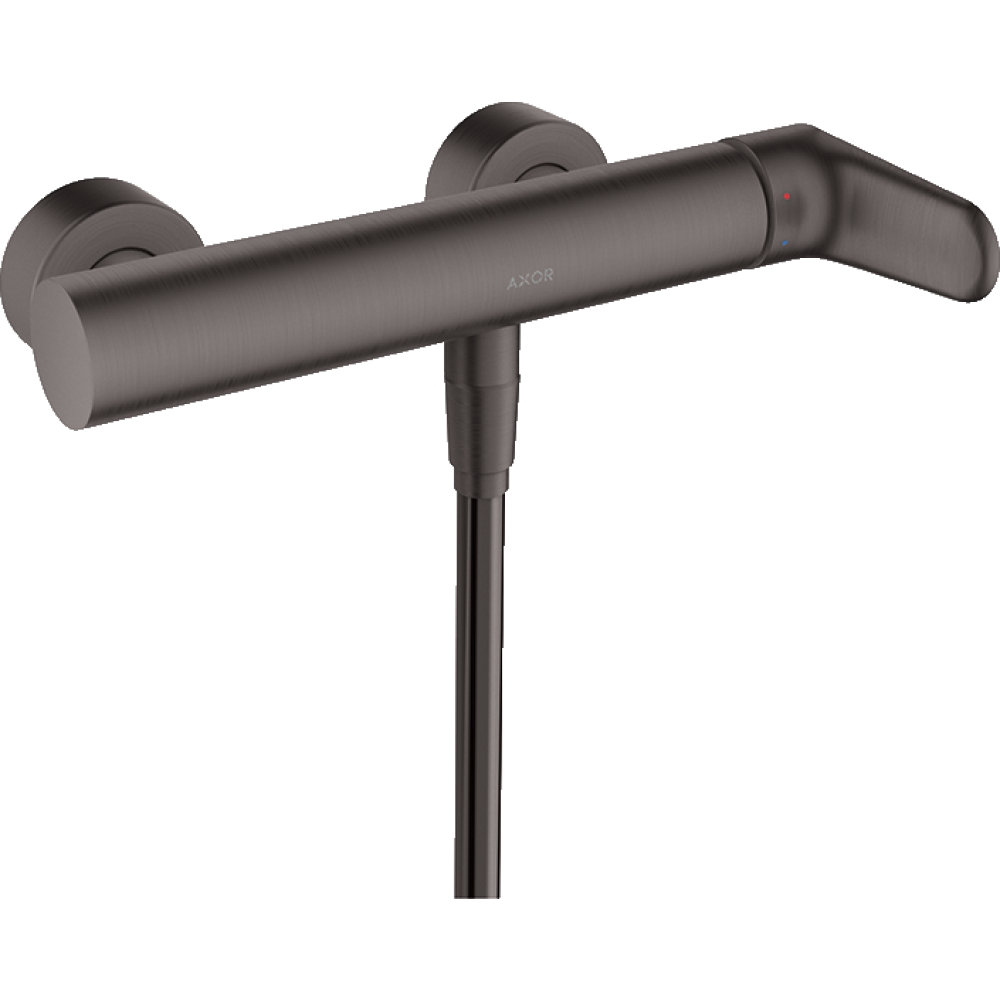 Смеситель для душа Axor Citterio M, однорычажный, внешнего монтажа, 34620340, шлифованный черный хром 