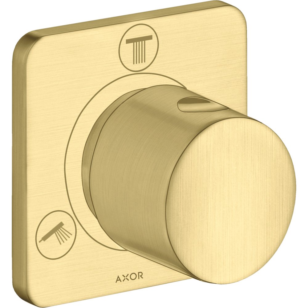 Запорный/переключающий вентиль Trio/Quattro Axor Citterio M, скрытого монтажа, 34920950, шлифованная медь