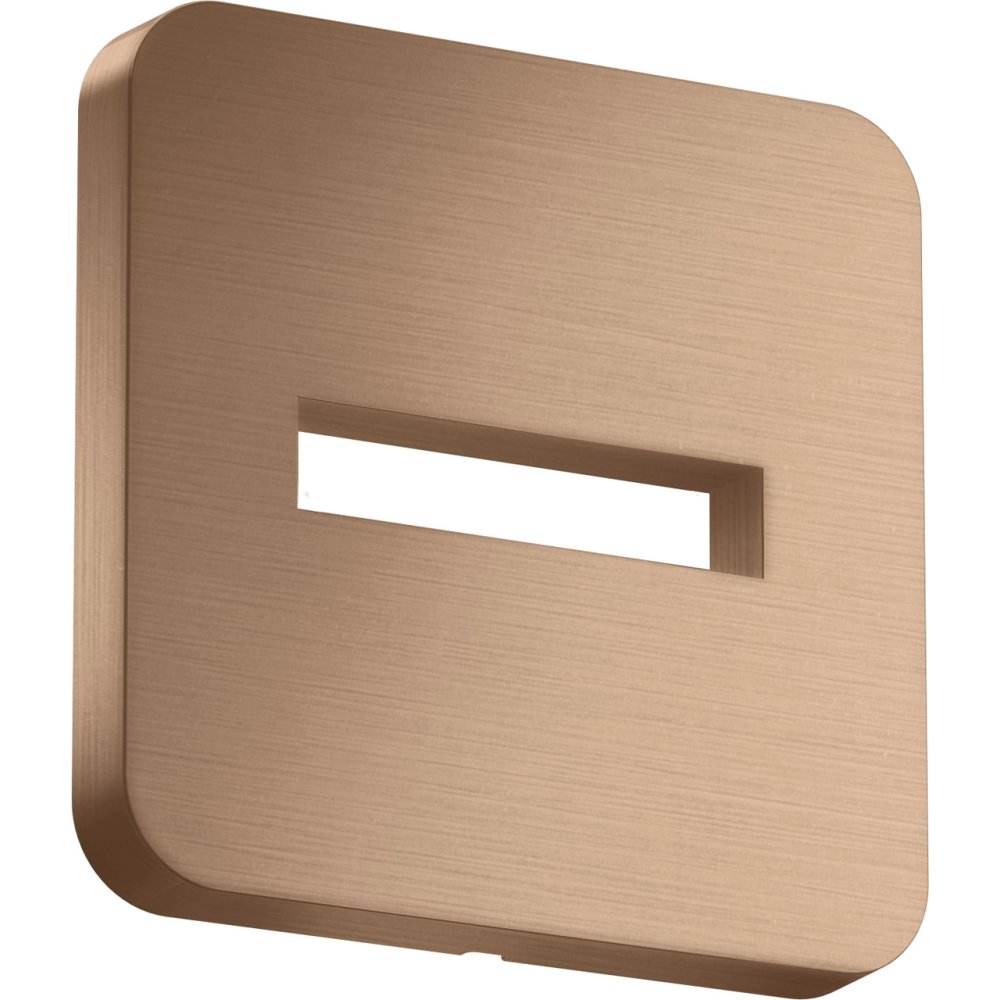 Розетка Softsquare Axor ShowerSolutions, настенная, 35214310, шлифованное красное золото